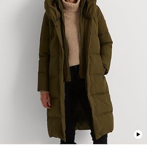 Ralph Lauren oversize collar down coat